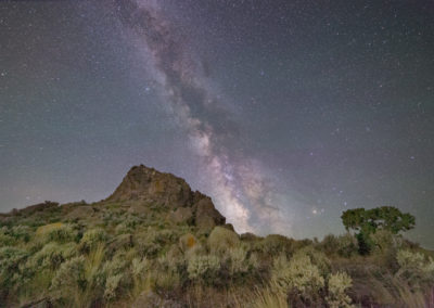 Chimney Rock and Milky Way, Utah