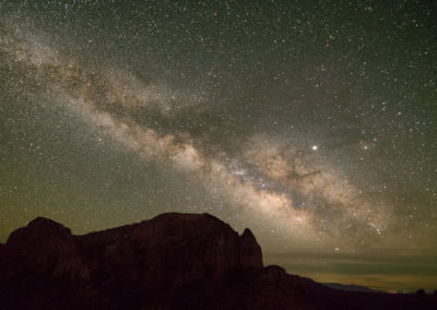 Kolob Canyon and the Milky Way, Utah, Zion National Park