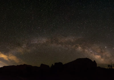 Kolob Canyon and Milky Way Panorama Utah