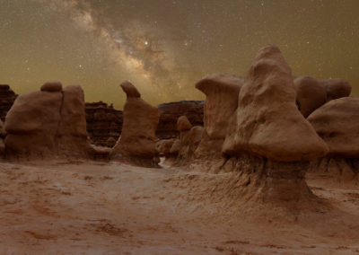 Milky Way rising in Goblin Valley State Park, Utah