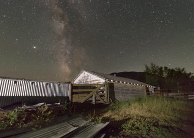 Milky Way over barn Baker Oregon