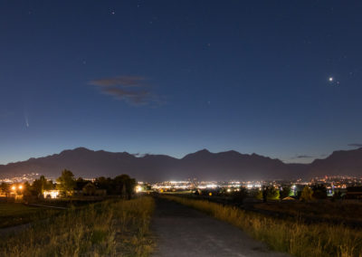 Neowise Comet and Venus Saratoga Springs, Utah