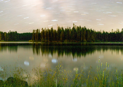 Star Trails over Island Park Reservoir, Idaho