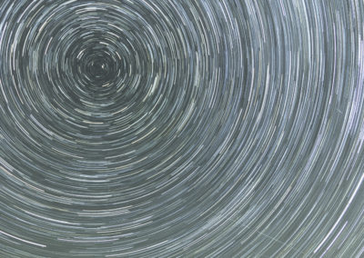 Star Trails over ranch gate North Star Oregon