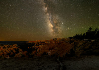 Milky Way over Sunset Point in Bryce Canyon Utah
