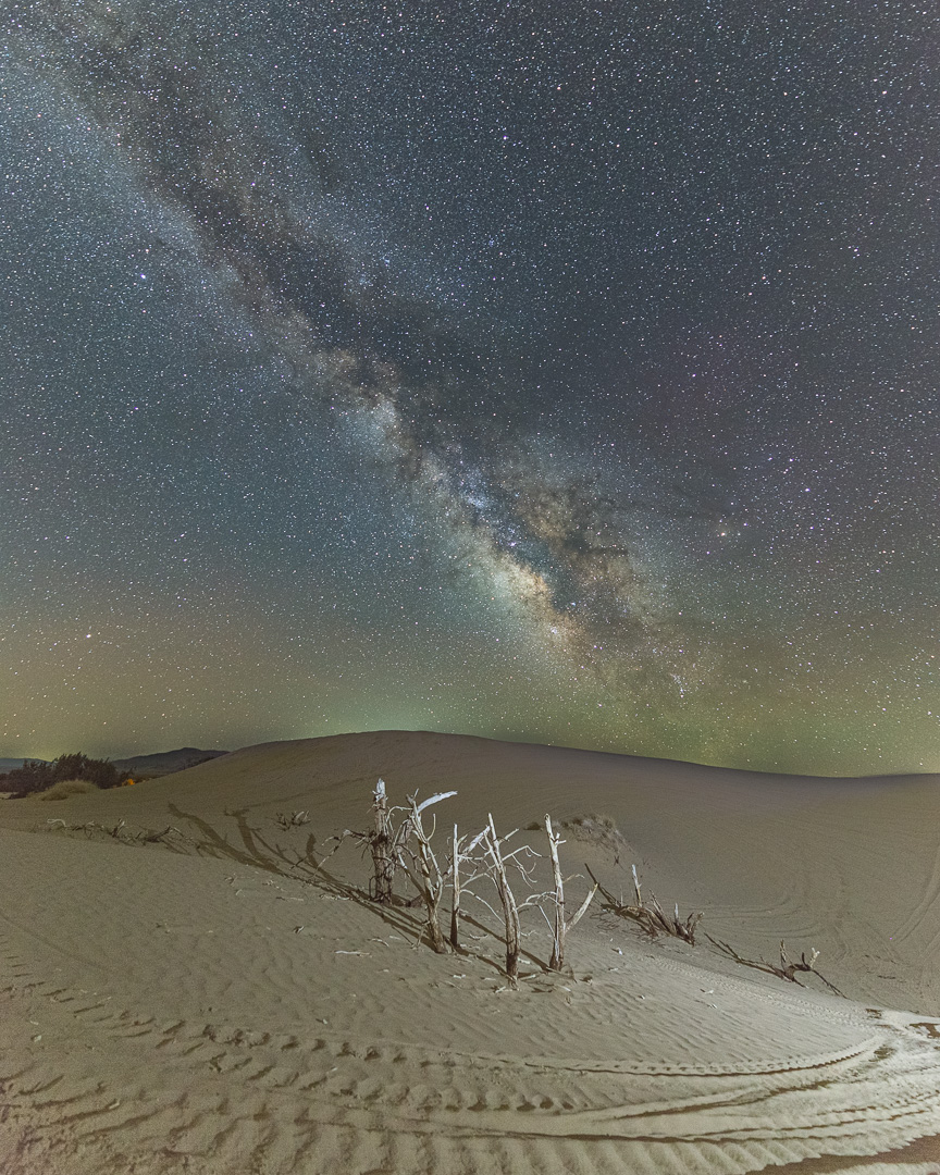 Milky Way over Little Sahara Sand Dunes