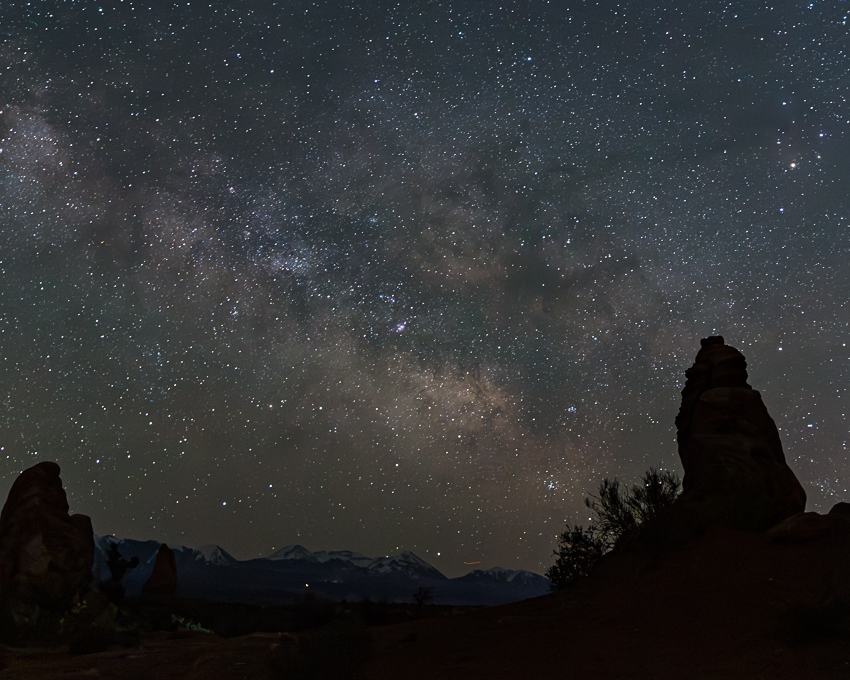 Milky Way Image with spot stars. How to use the 400 rule.
