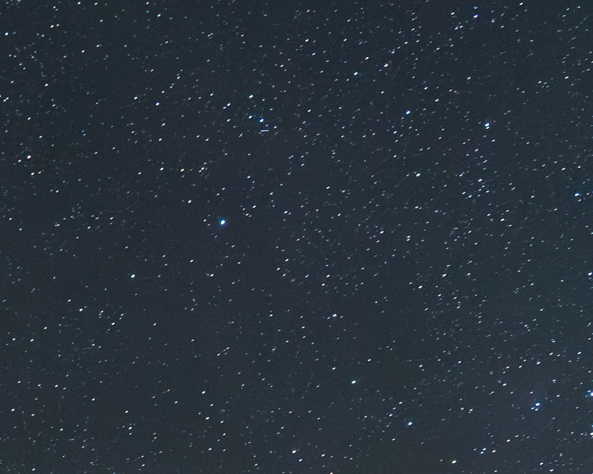 Milky Way Image with spot stars. How to use the 400 rule.